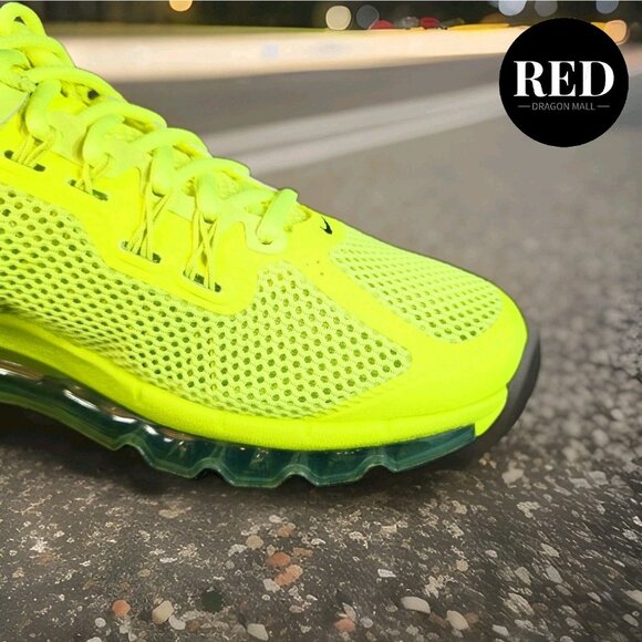 Nike Air Max 2013 Volt Yellow Black Shoes HF3660-700 - Men's Size 8.5 - Picture 12 of 14